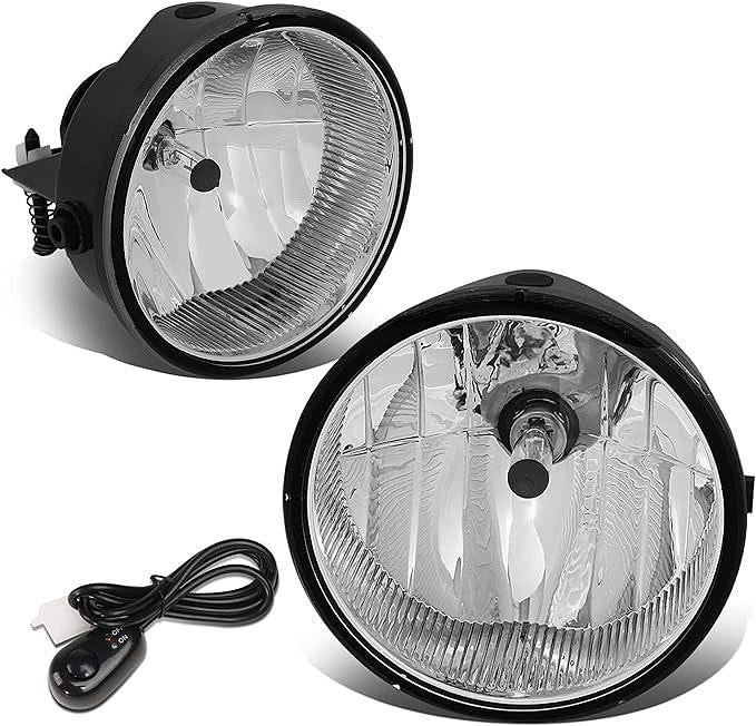 CHROME/CLEAR LENS FOG LIGHTS W/WIRING HARNESS FOR 2006-2010 F150 AND MARK LT 2006-2010 LUZ ANTINIEBLA