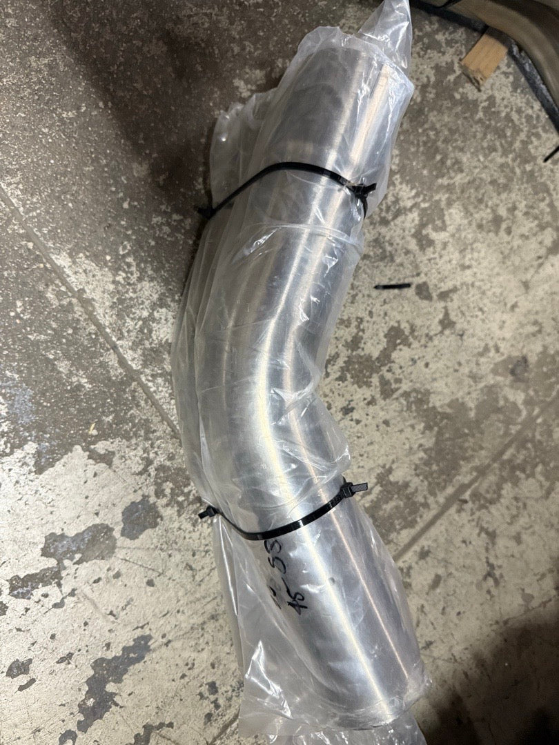 3” INCHES 2PCS 45” DEGREE STAINLESS STEEL PIPES