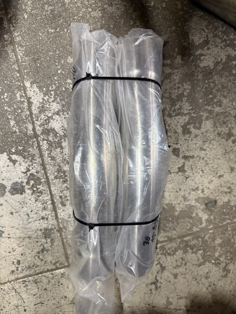 3” INCHES 2PCS 45” DEGREE STAINLESS STEEL PIPES