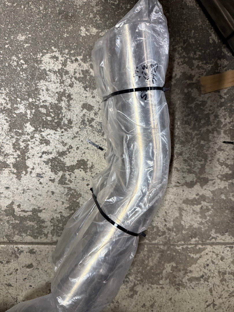 3” INCHES 2PCS 45” DEGREE STAINLESS STEEL PIPES