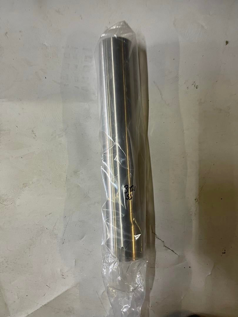 18 INCH STRAIGHT TUBE DIY STAINLESS STEEL EXHAUST TUBING,3" OD,UNIVERSAL FIT,POLISHED FINISH