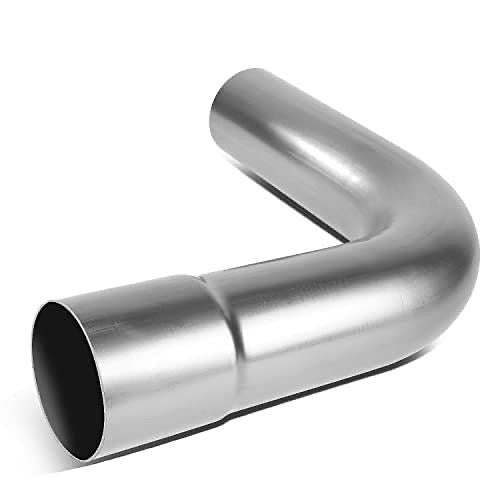 90 DEGREE BEND TUBE DIY CUSTOM MANDREL EXHAUST TUBING, 3" OD, MILD STEEL,UNIVERSAL FIT