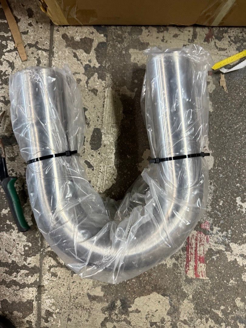 2.5” INCHES 2PCS 180 DEGREE U BEND STAINLESS STEEL PIPES