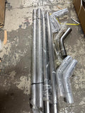 2.25” INCHES 9PCS RAW METAL PIPES AS IS