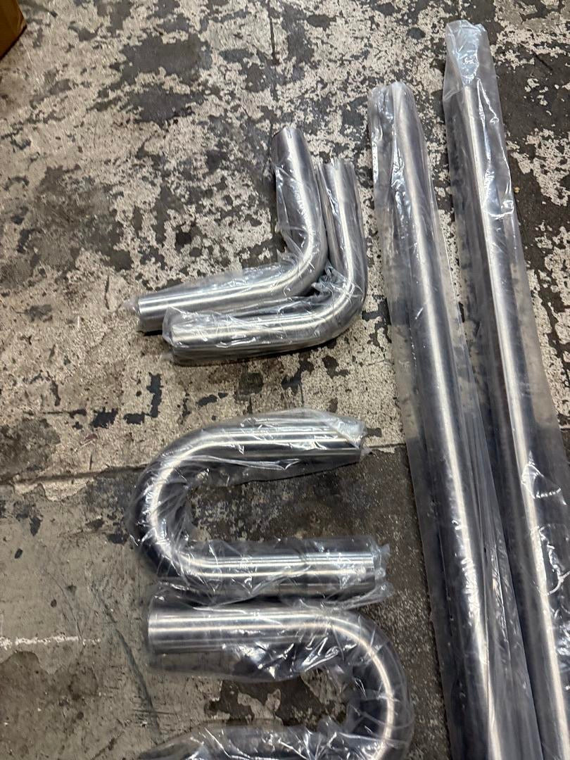 AS IS 2” 6PCS STAINLESS STEEL UNIVERSAL PIPING