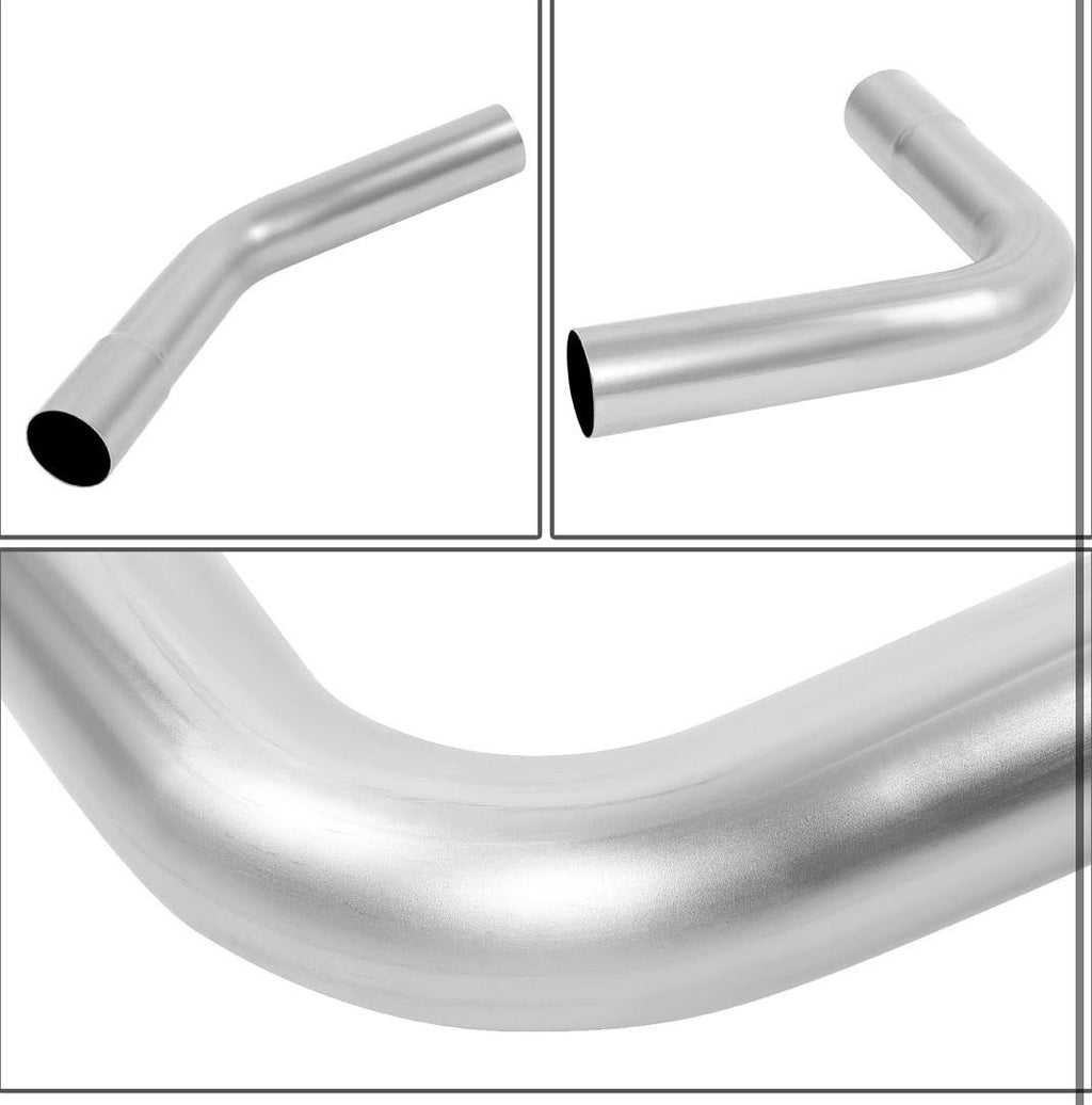 8PCS 2 INCHES MILD STEEL DIY CUSTOM EXHAUST TUBING MANDREL BEND PIPES STRAIGHT & U-BEND KIT, UNIVERSAL FIT