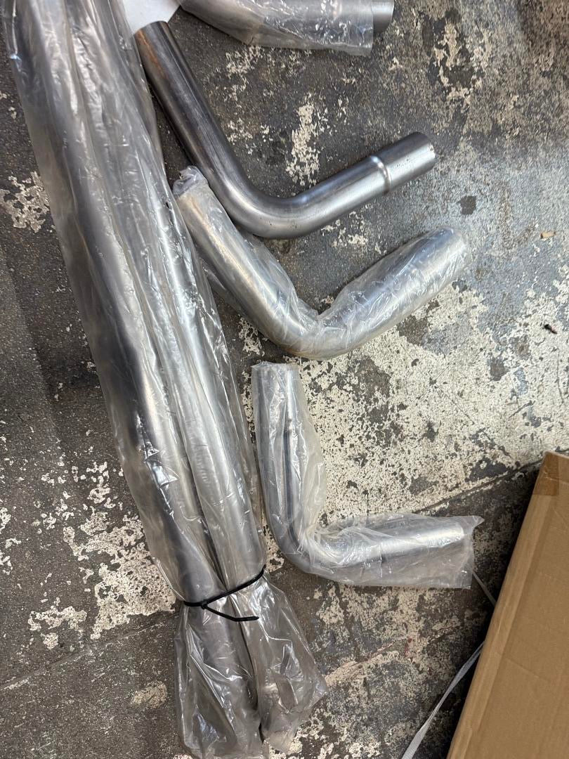 2” INCHES 6PCS RAW METAL PIPES AS IS PLEASE REFER TO PIC