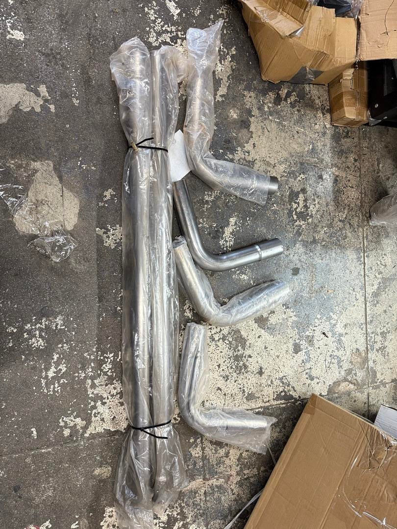 2” INCHES 6PCS RAW METAL PIPES AS IS PLEASE REFER TO PIC