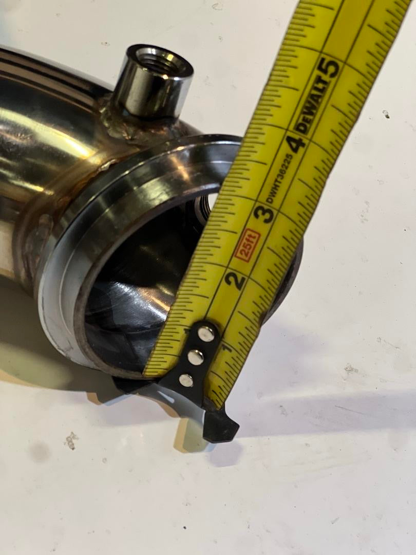 3-INCH 2011-2015 6.6L SILVERADO 3500 HD MODELS. TURBO DOWNPIPE; V-BAND FLANGE CONNECTION