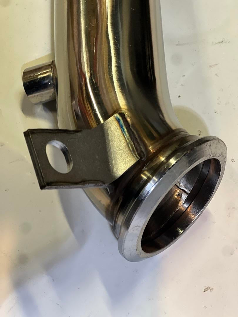 3-INCH 2011-2015 6.6L SILVERADO 3500 HD MODELS. TURBO DOWNPIPE; V-BAND FLANGE CONNECTION