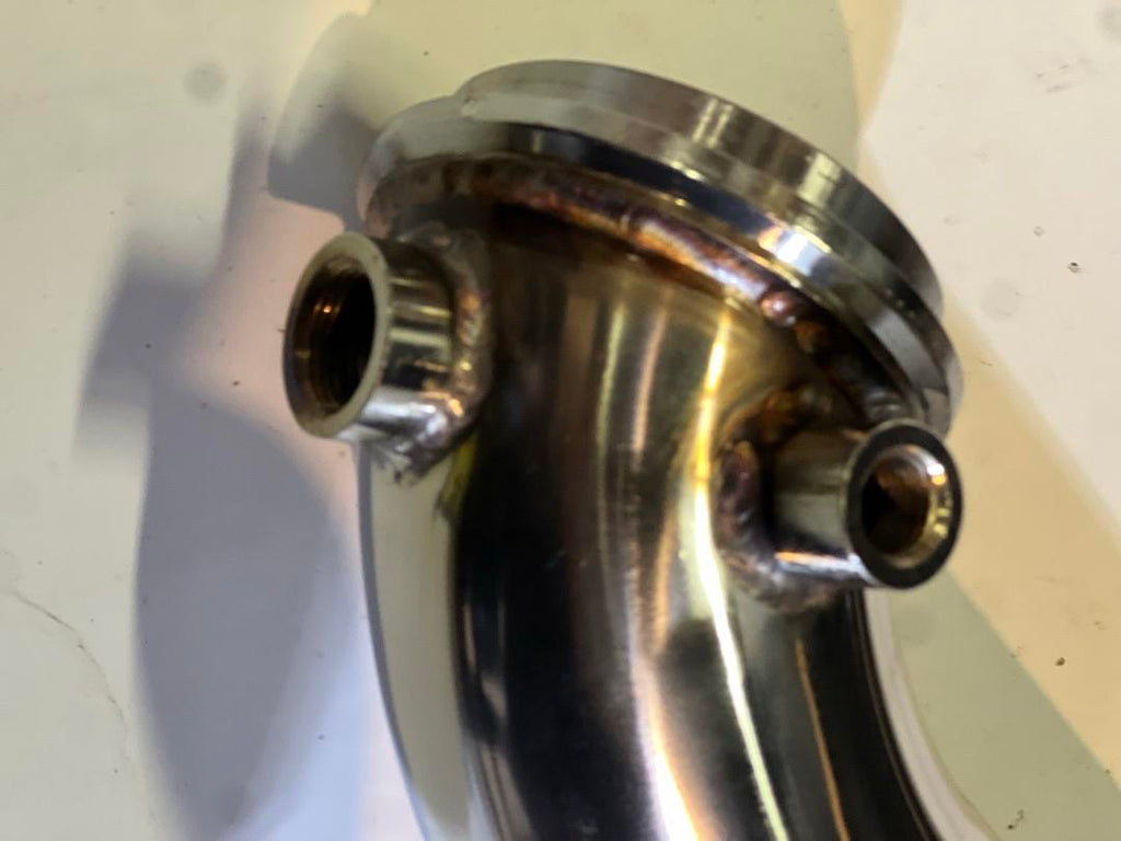 3-INCH 2011-2015 6.6L SILVERADO 3500 HD MODELS. TURBO DOWNPIPE; V-BAND FLANGE CONNECTION