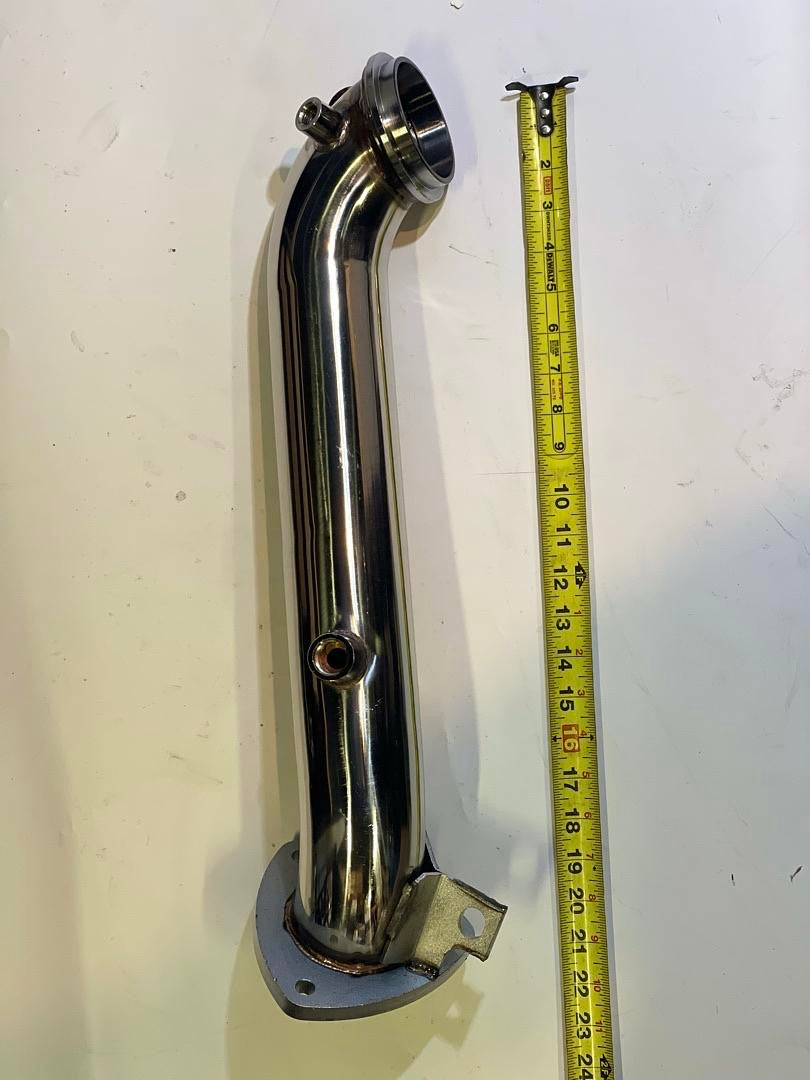 15-16 CHEVY EXPRESS 2500 3500 SILVERADO 2500HD 3500HD 6.6L TURBO DOWNPIPE STAINLESS STEEL
