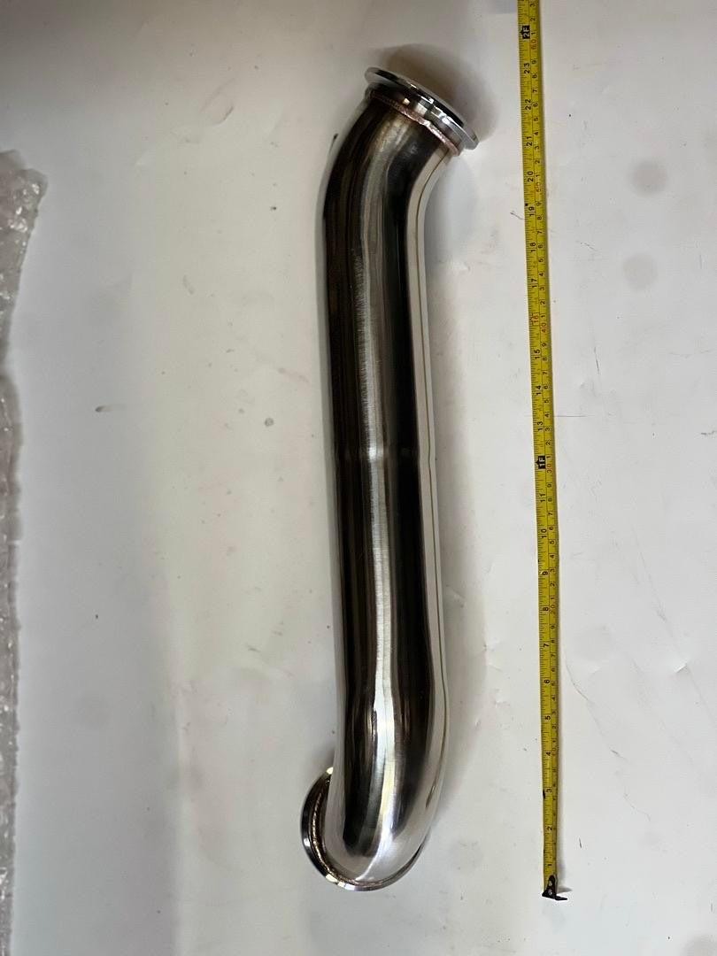 3 IN. OD 04-10 CHEVY SILVERADO GMC SIERRA 2500HD 3500 6.6L TURBO DOWNPIPE - STAINLESS STEEL