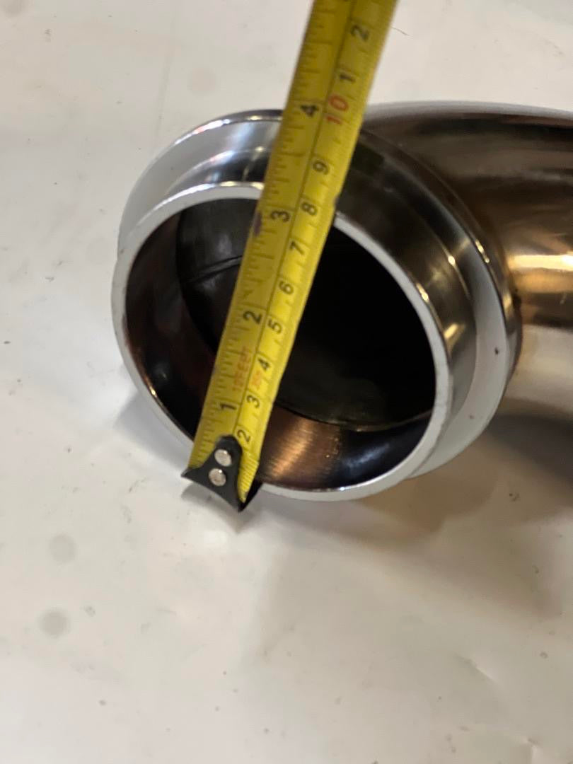 3 IN. OD 04-10 CHEVY SILVERADO GMC SIERRA 2500HD 3500 6.6L TURBO DOWNPIPE - STAINLESS STEEL
