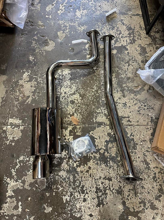 12-17 TOYOTA CAMRY STAINLESS STEEL 4INCH ROLLED TIP MUFFLER CATBACK EXHAUST