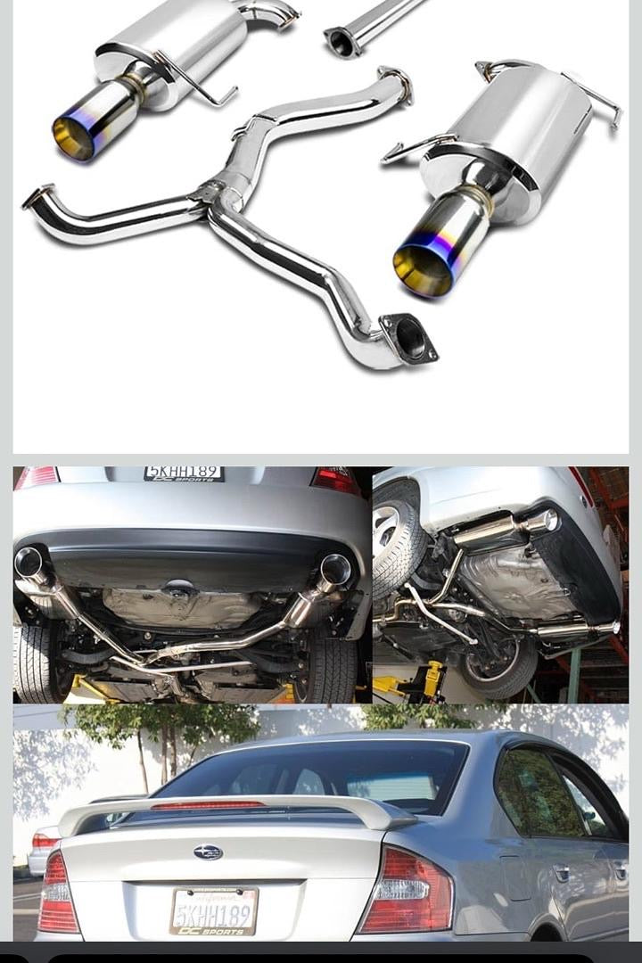 05-09 SUBARU LEGACY H4 TURBO STAINLESS STEEL CATBACK EXHAUST HARDWARE AND GASKETS
