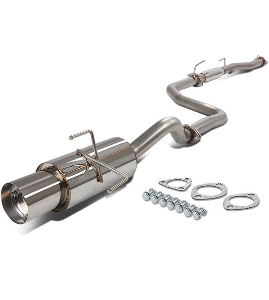 CAT BACK EXHAUST SYSTEM [COMPATIBLE WITH 92-95 HONDA CIVIC 3-DOOR HATCHBACK 1.5L/ 1.6L AND D15B7/ D15B8/ D15Z1/ D16Z6 SOHC L4 ENGINES ONLY]