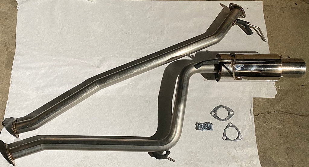 03-06 HONDA ACCORD 2DR 2.4L STAINLESS STEEL CATBACK EXHAUST SYSTEM BURNED TIP