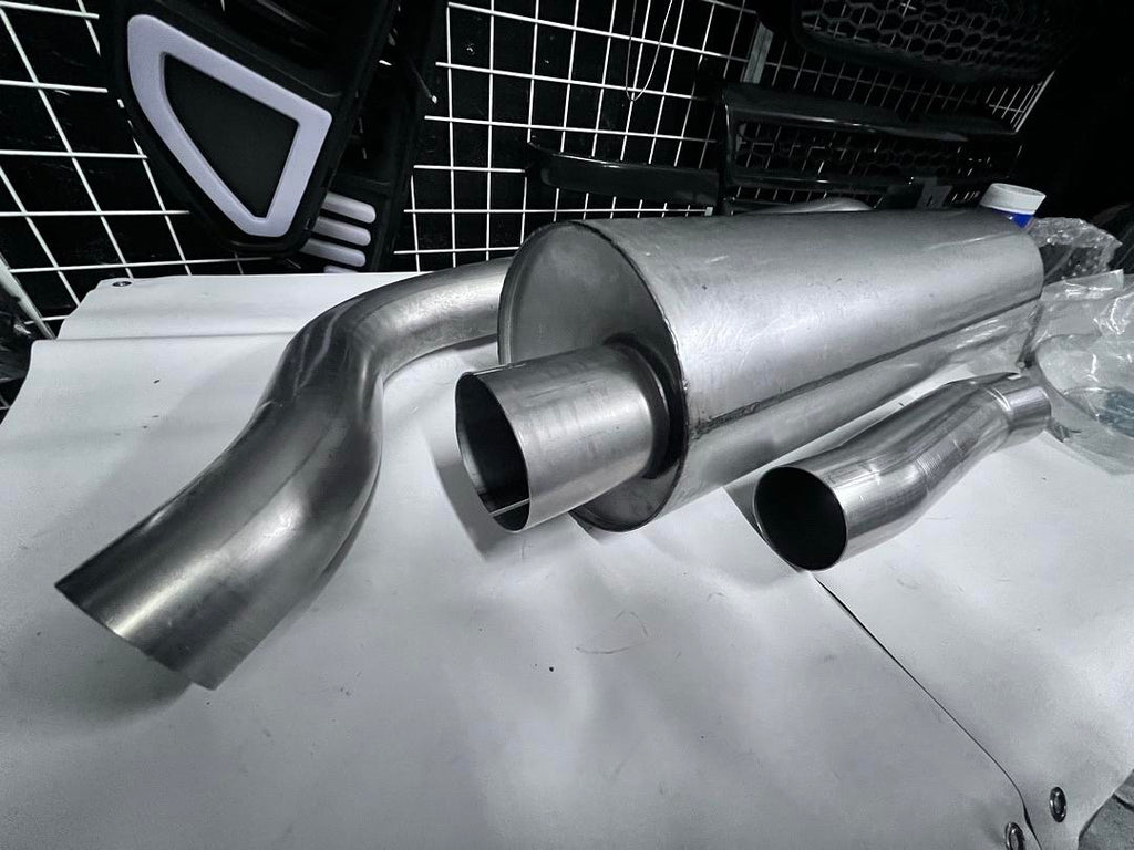 STAINLESS STEEL AXLE BACK DUAL MUFFLER EXHAUST SYSTEM FOR 09-18 RAM 1500 4.7L 5.7L V8 / -22 RAM 1500 CLASSIC 4.7L 5.7L V8]