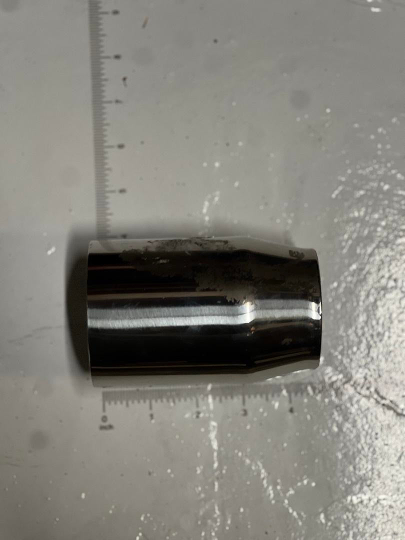 2.25” INLET TO 3” OUTLET STAINLESS STEEL EXHAUST TIP SINGLE
