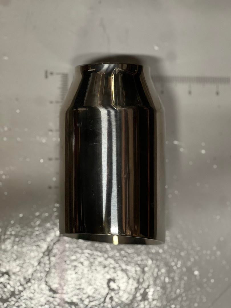 2.25” INLET TO 3.5” OUTLET STAINLESS STEEL EXHAUST TIP SINGLE