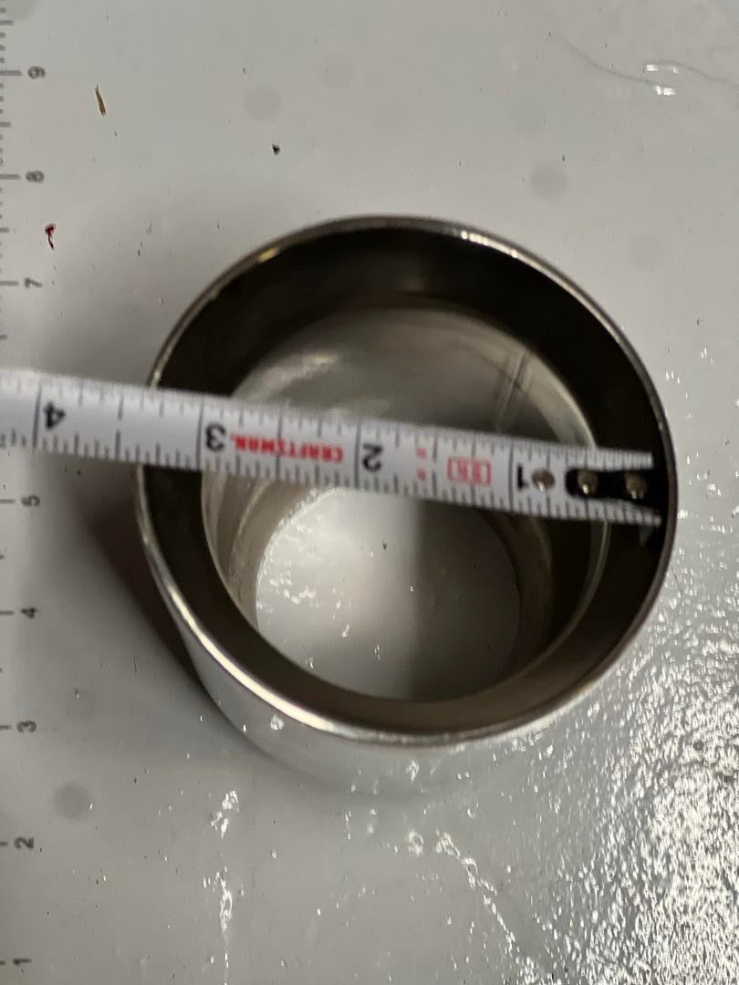 2.25” INLET TO 3.5” OUTLET STAINLESS STEEL EXHAUST TIP SINGLE