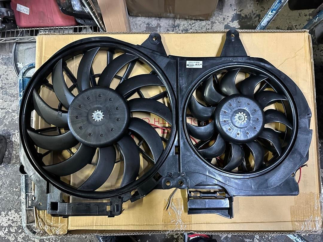 AUDI A4 2002-2008 1. 8T 2. 0T FACTORY STYLE RADIATOR COOLING FAN ASSEMBLY REPLACEMENT