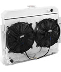 74-75 JEEP CHEROKEE CJ6 76-86 CJ7 MT 3-ROWS FULL ALUMINUM RADIATOR+FAN SHROUD