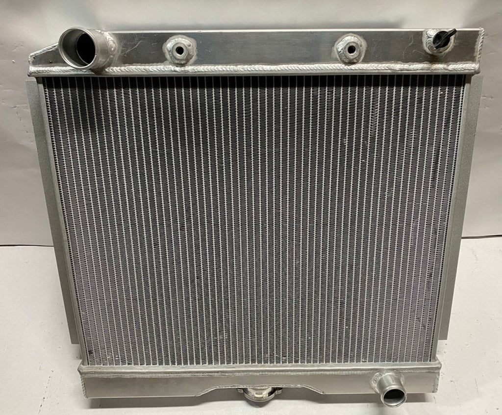 RA-CHARGER74-3 74 DODGE CHALLENGER 50-54 CHEVY BEL AIR / 53-54 CORVETTE 3-ROW FULL ALUMINUM RADIATOR