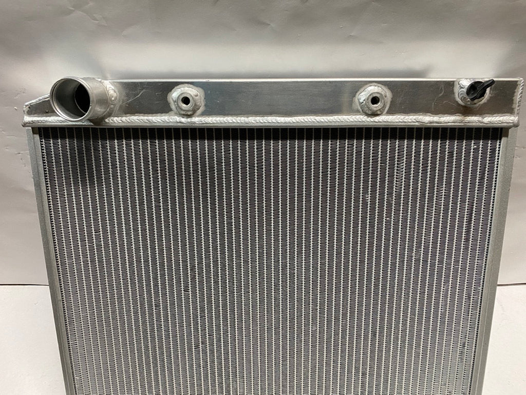 RA-CHARGER74-3 74 DODGE CHALLENGER 50-54 CHEVY BEL AIR / 53-54 CORVETTE 3-ROW FULL ALUMINUM RADIATOR