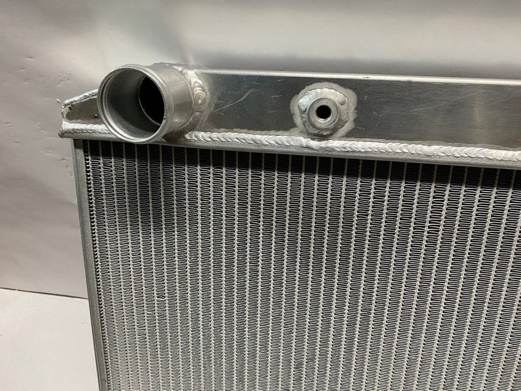 RA-CHARGER74-3 74 DODGE CHALLENGER 50-54 CHEVY BEL AIR / 53-54 CORVETTE 3-ROW FULL ALUMINUM RADIATOR
