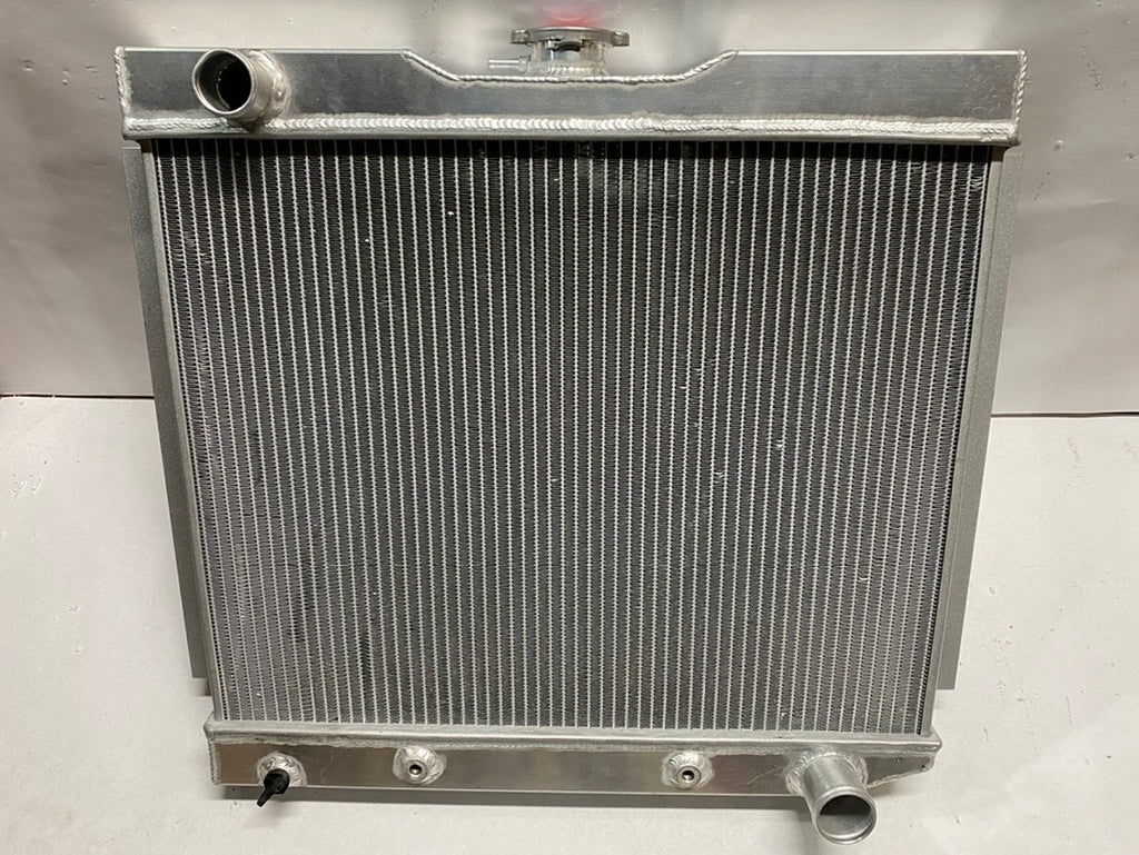 RA-CHARGER74-3 74 DODGE CHALLENGER 50-54 CHEVY BEL AIR / 53-54 CORVETTE 3-ROW FULL ALUMINUM RADIATOR