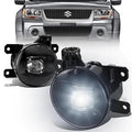 SUZUKI GRAND VITARA / SX4 SEDAN LED PROJECTOR CLEAR LENS FOG LIGHTS - W/SWITCH+BULBS FOR 2006 TO 2014