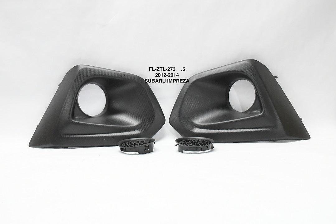 FRONT BUMPER FOG LIGHTS WITH BEZEL ENHANCE VISIBILITY FOR 12-14 SUBARU IMPREZA PARACHOQUE DELANTERO LUZ ANTINIEBLA CON BIZEL