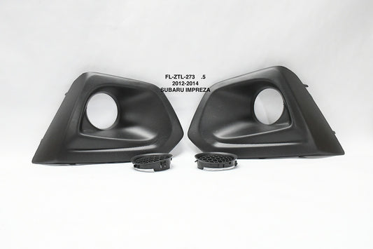 FRONT BUMPER FOG LIGHTS WITH BEZEL ENHANCE VISIBILITY FOR 12-14 SUBARU IMPREZA PARACHOQUE DELANTERO LUZ ANTINIEBLA CON BIZEL