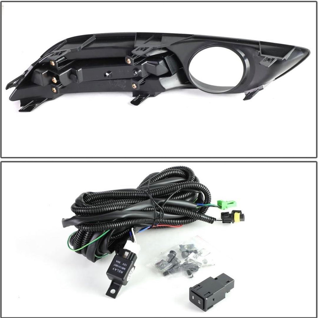 SMOKED FOG LIGHTS WITH SWITCH ENHANCE VISIBILITY FOR 13-16 NISSAN SENTRA