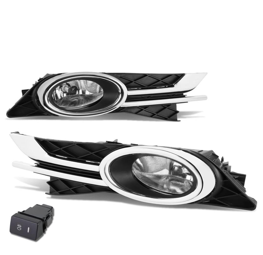 AMBER FOG LIGHTS WITH SWITCH ENHANCE VISIBILITY FOR 14-16 HONDA ODYSSEY, LUZ ANTINIEBLA CON INTERRUPTOR