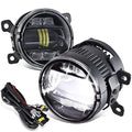 PAIR OF FULL LED FOG LIGHTS WITH WIRING HARNESS COMPATIBLE WITH 13-18 C-MAX / 11-15 EXPLORER / 08-14 FOCUS / 05-22 RANGER, CLEAR LENS
