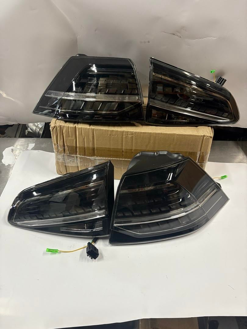 13-17 GOLF 7 MK7 MK7.5 SMOKE LED 4PCS TAILLIGHTS VLAND
