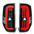 14-18 TUNDRA BLACK HOUSING AND clear lens  WITH LED TAIL LIGHTS