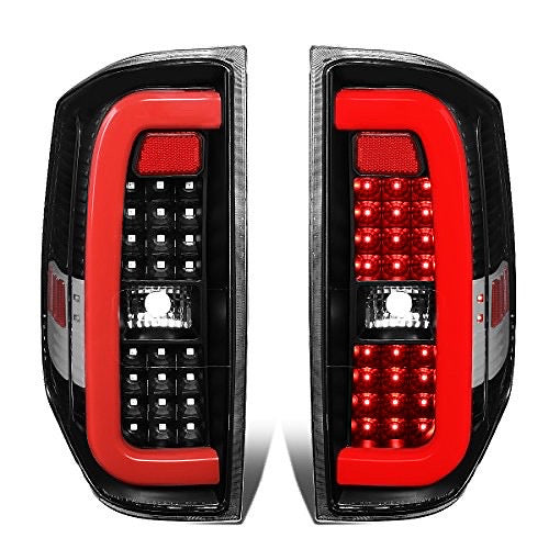 14-18 TUNDRA BLACK HOUSING AND clear lens  WITH LED TAIL LIGHTS