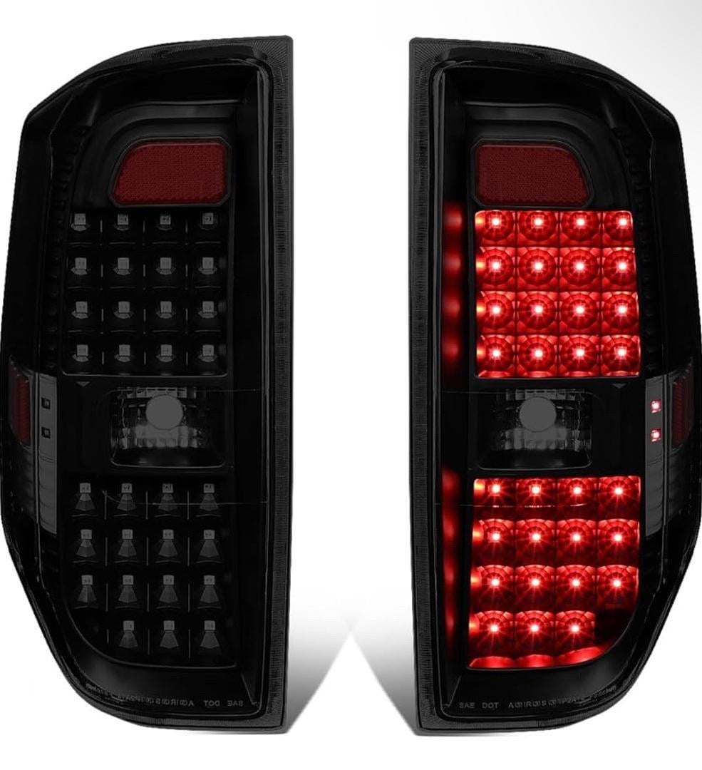 14-18 TOYOTA TUNDRA LED BLACK/ SMOKED TAIL LIGHTS