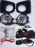 CHROME HOUSING CLEAR LENS FOG LIGHT W/SWITCH COMPATIBLE WITH 2014-2021 TUNDRA, DRIVER & PASSENGER SIDE FL-ZTL-362-CH