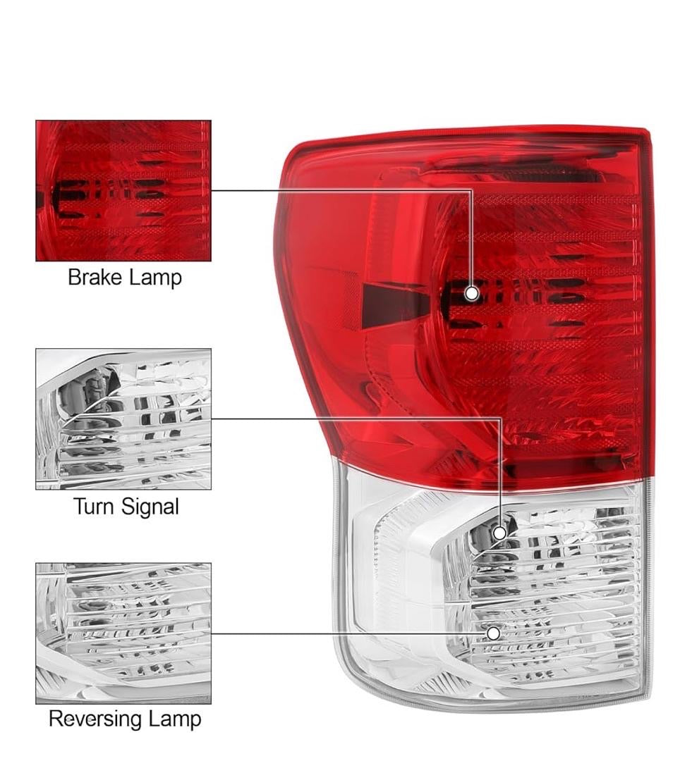 07-13 TOYOTA TUNDRA RED LENS OE STYLE TAIL LIGHT (LEFT)