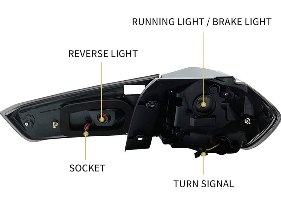 12-21 MITSUBISHI ASX/OUTLANDER SPORTS ] W/LED RUNNING LIGHTS, BRAKE LIGHT, TURN SIGNAL & REVERSE LIGHTS, DRIVER & PASSENGER SIDE