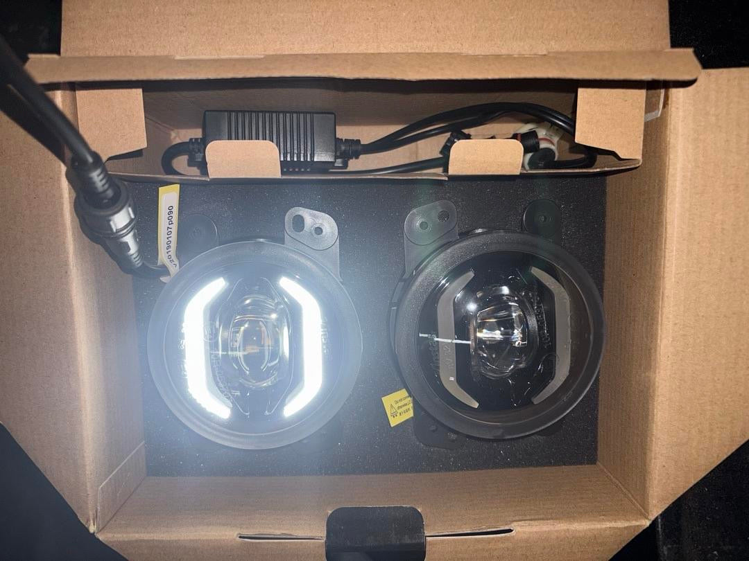 DODGE CHARGER, 2011-2014DODGE JOURNEY 2010-2019JEEP CHEROKEE 2014-2018JEEP GRAND CHEROKEE 2011-2013JEEP WRANGLER 2007-2017 LED DRL FOG LIGHTS CHROME FL-JWJK08-DRL-VS