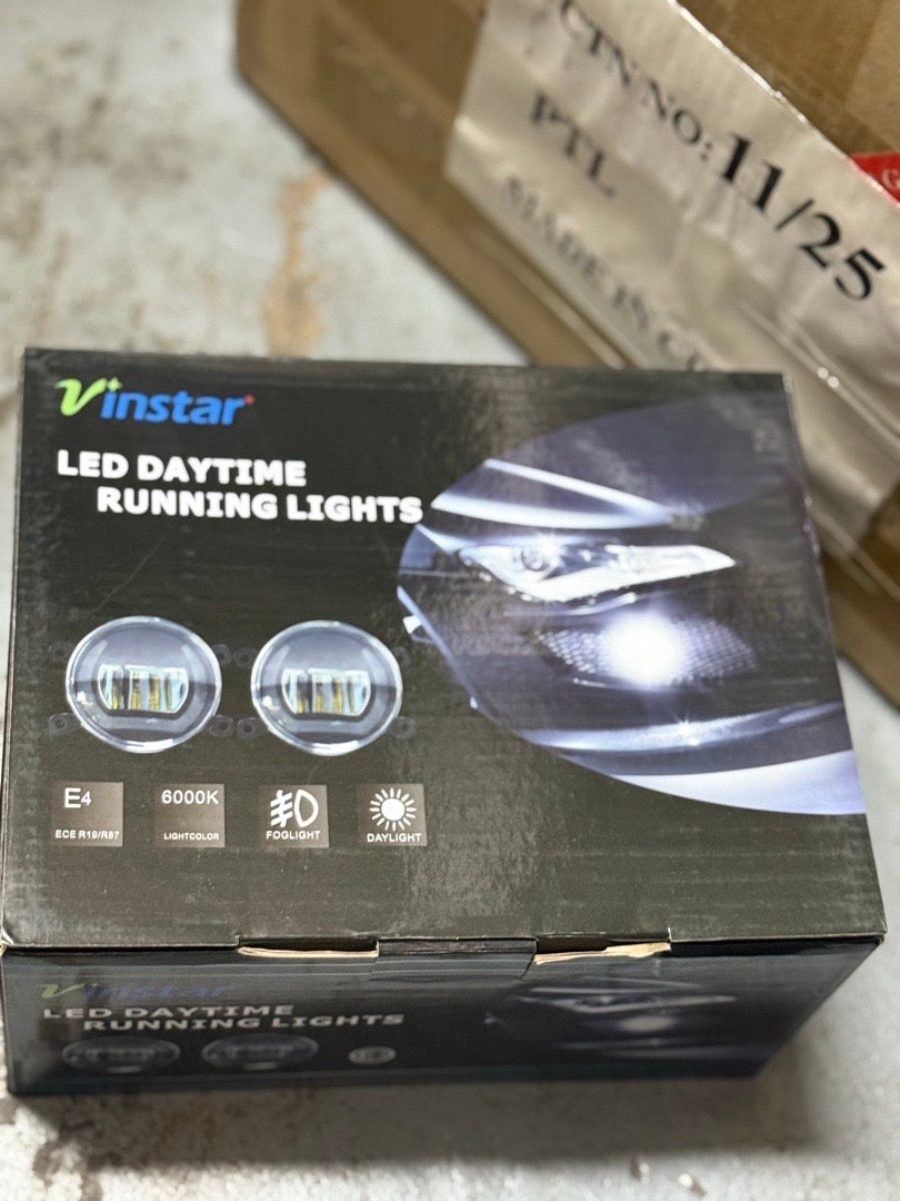 DODGE CHARGER, 2011-2014DODGE JOURNEY 2010-2019JEEP CHEROKEE 2014-2018JEEP GRAND CHEROKEE 2011-2013JEEP WRANGLER 2007-2017 LED DRL FOG LIGHTS CHROME FL-JWJK08-VS