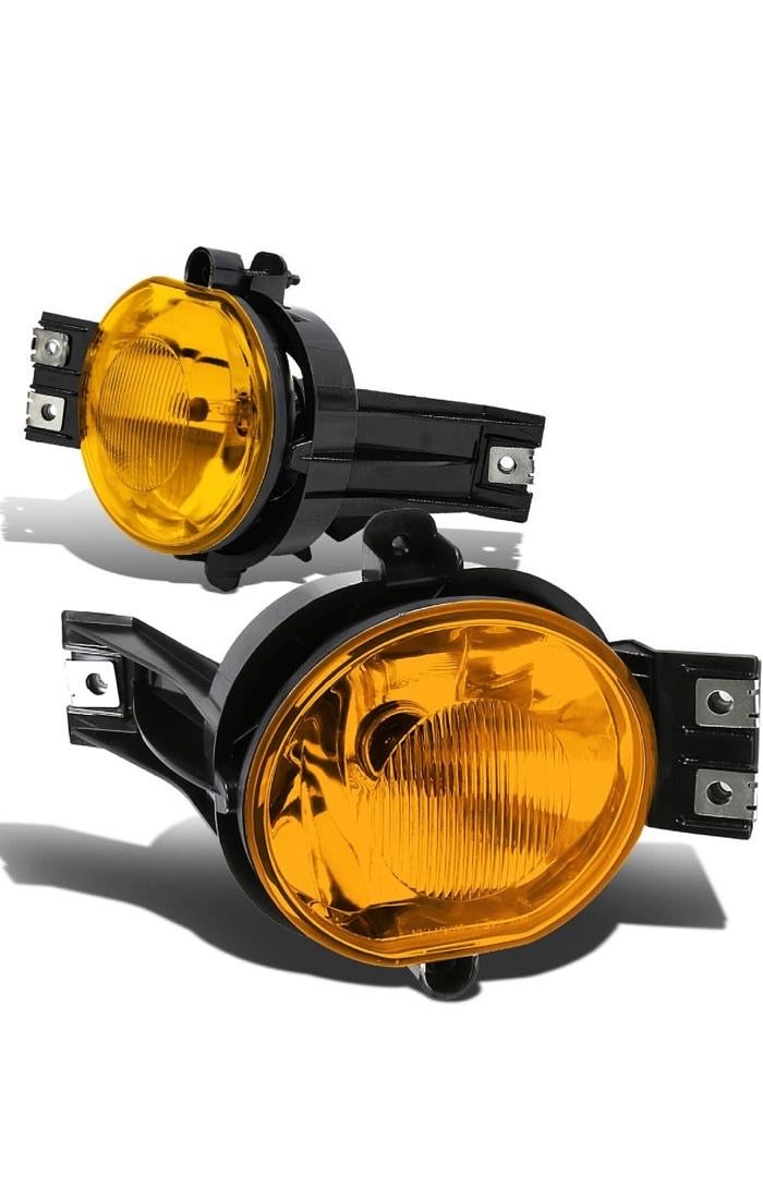 02-09 DODGE RAM 1500/2500/3500 BUMPER FOG LIGHT DRIVER & PASSENGER SIDE ENHANCE VISIBILITY AMBER FL-NS009