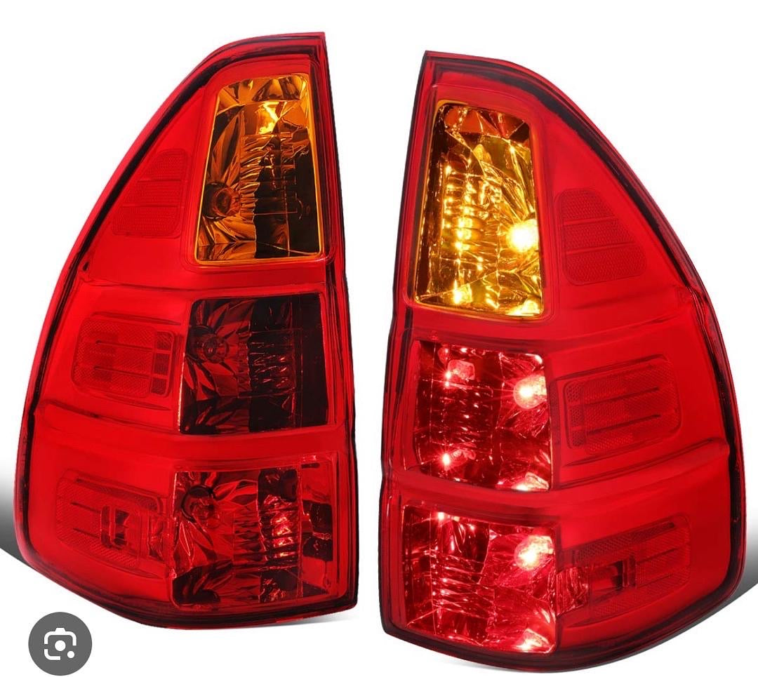 03-09 LEXUS GX470 TAILLIGHTS RED / AMBER