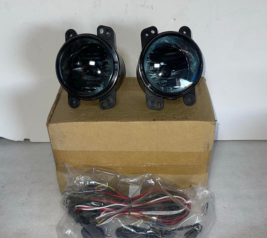 05-10 CHRYSLER 300/300C LX SMOKED LENS OE BUMPER FOG LIGHT LAMP PAIR+SWITCH FL-T002-SM